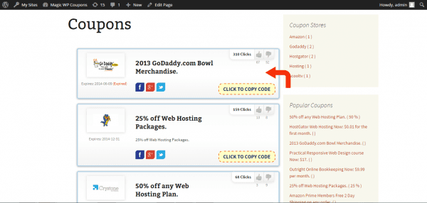 Offer Coupons on your WordPress site with Magic WP Coupon