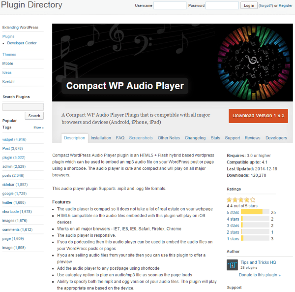 7 Creative Ways to Take Advantage of Your WordPress Site's Footer - Compact WP Audio Player