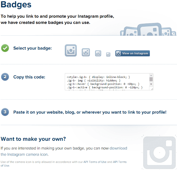 Four Ways to Better Integrate Instagram Into Your WordPress Site - Instagram Badges