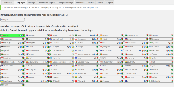 How To Make Your WordPress Website Multi-Lingual - Transposh 2