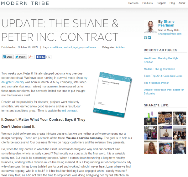 Where To Find Web Design Contract Templates For Web Design Projects - THE SHANE & PETER INC. CONTRACT