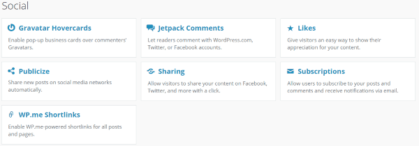 WordPress vs. Biosgraphy - Jetpack