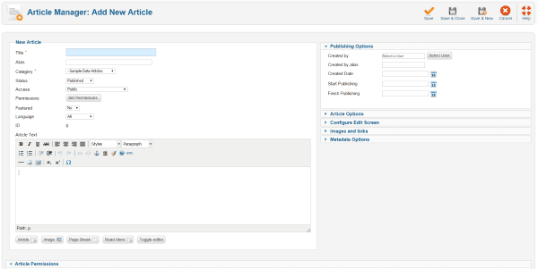 WordPress vs. Joomla – joomla Creating an Article