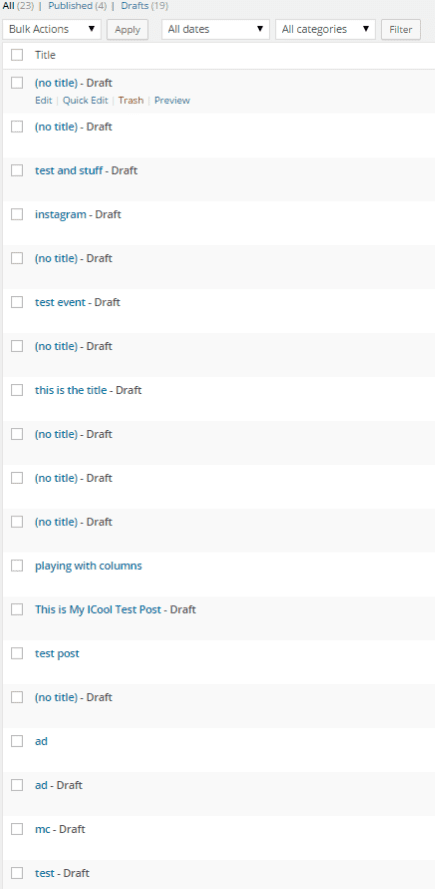 WordPress vs. Joomla – wordpress dashboard Creating a Post Editing a Post or Page