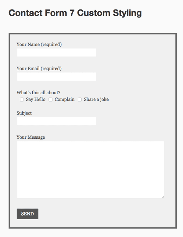 Contact Form 7 : How to set character count for fields - Wordpress Tricks