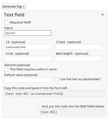 Customized-Field