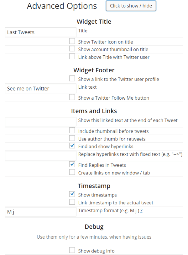 How To Add A Twitter Feed To Your WordPress Website - Really Simple Twitter Feed Widget 2