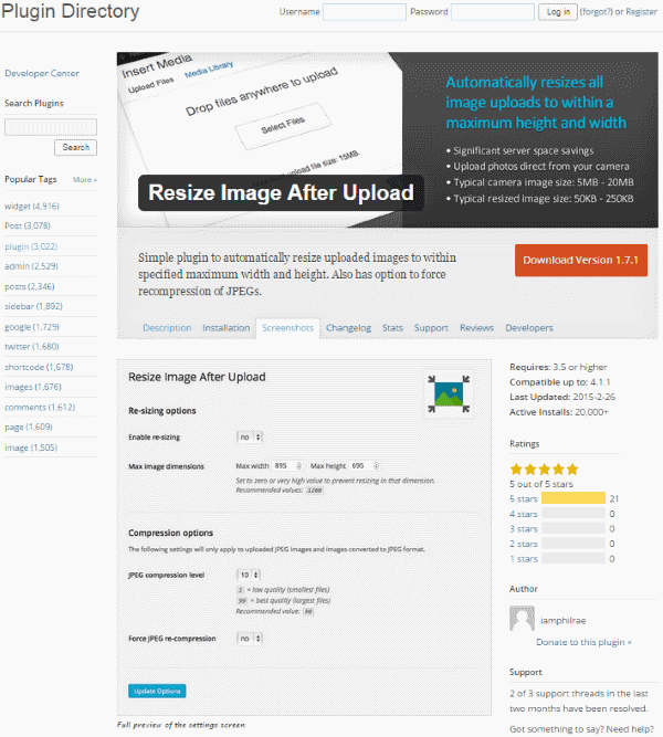 How To Improve Your Google Page Speed Score - Resize Image After Upload