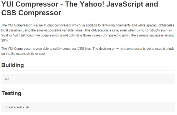 How To Improve Your Website's Yahoo Yslow Score - YUI Compressor