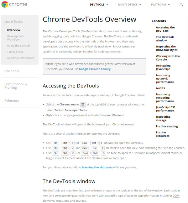 Chrome Developer Tools