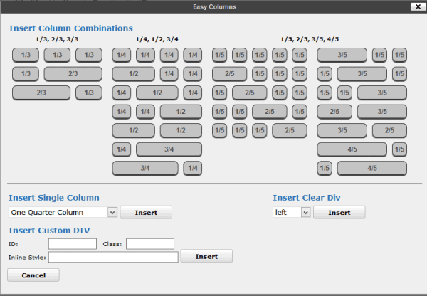 WP Easy Columns