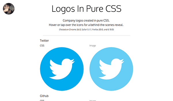 Logos-In-Pure-CSS