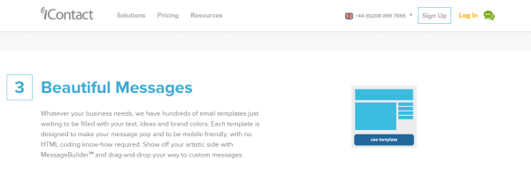 iContact email templates