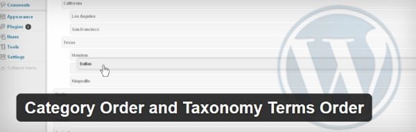 Category Order and Taxonomy Order