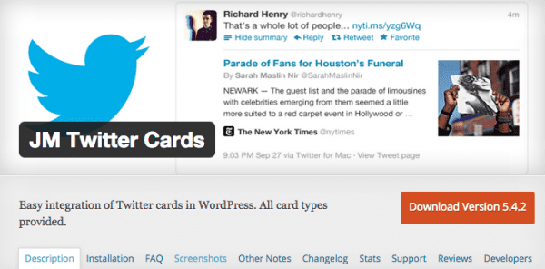 JM Twitter Cards Screenshot