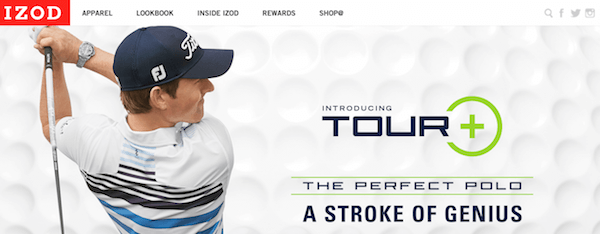 IZOD homepage