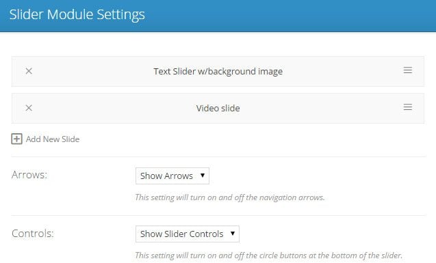 Video Backgrounds Regular Slider