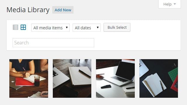 WordPress Media Library