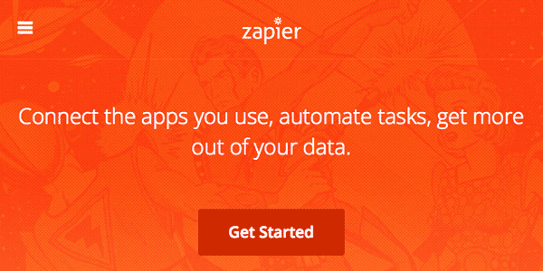 Zapier homepage screenshot