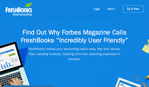 FreshBook-homepage