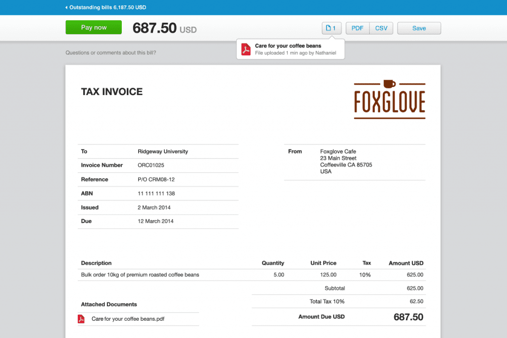 invoice-xero