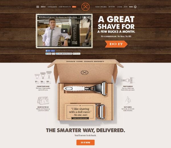 Dollar Shave Club screenshot