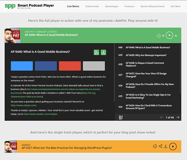 Smart Podcast Player screenshot