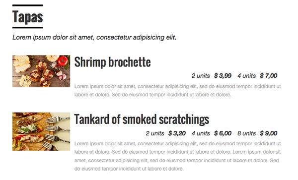 A simple way to add online menus to your WordPress website