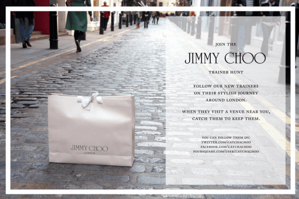 Jimmy Choo leveraged scarcity for treasure hunt