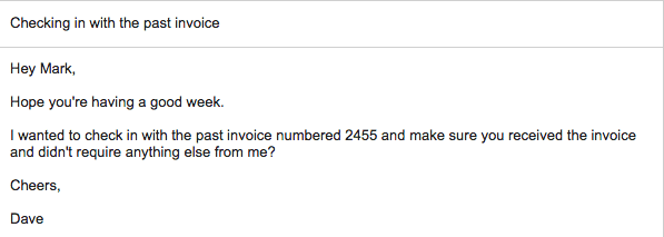 email invoice follow up