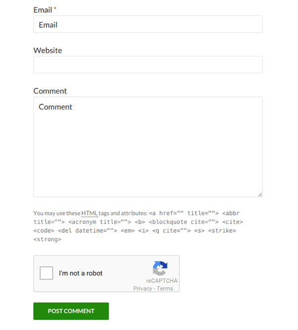 reCAPTCHA