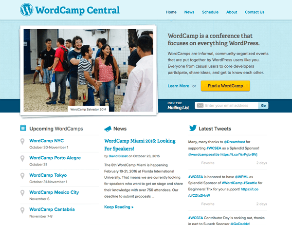 WordCamp Homepage