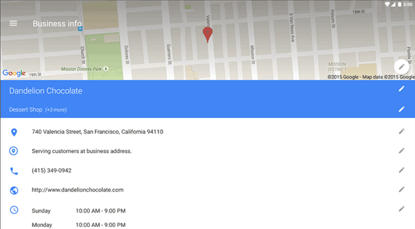 Google My Business Mobile App