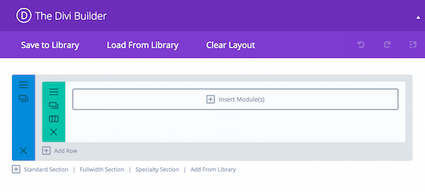 Divi Builder Insert Modules