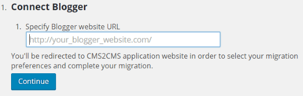 CMS2CMS Blogger to WordPress Converter 2