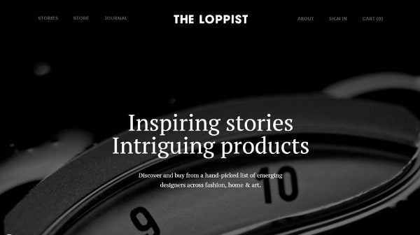 Magazine Web Design Loppist