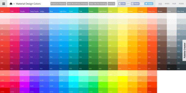 Material Design Colors