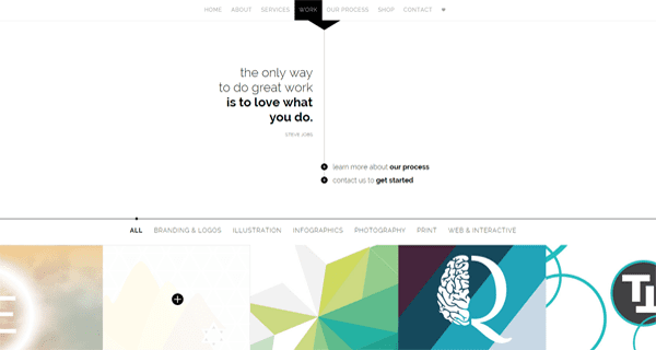 A screenshot from the Aline Collective website.