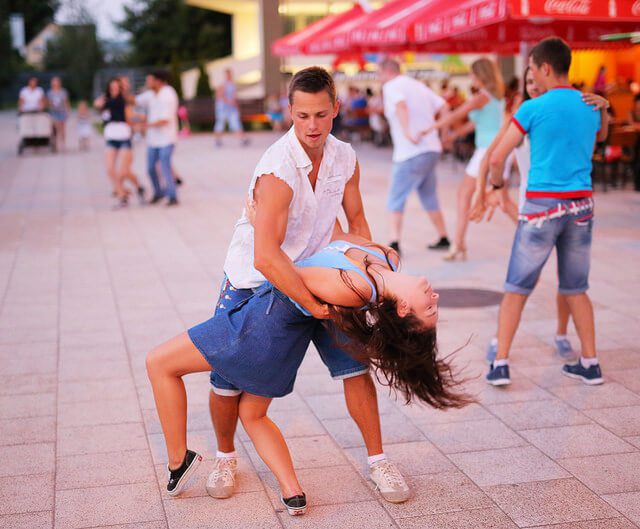 Couple dancing