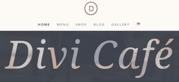 divi menu