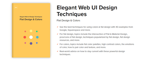 A screenshot of the Elegant Web UI Design Techniques book homepage.