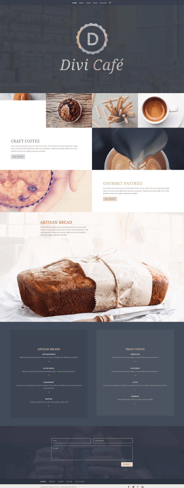 new designs divi-demo-cafe