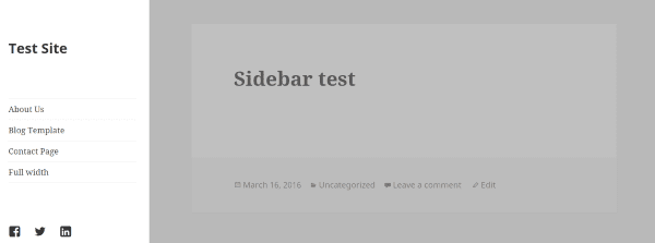 StyleSheet with sidebar