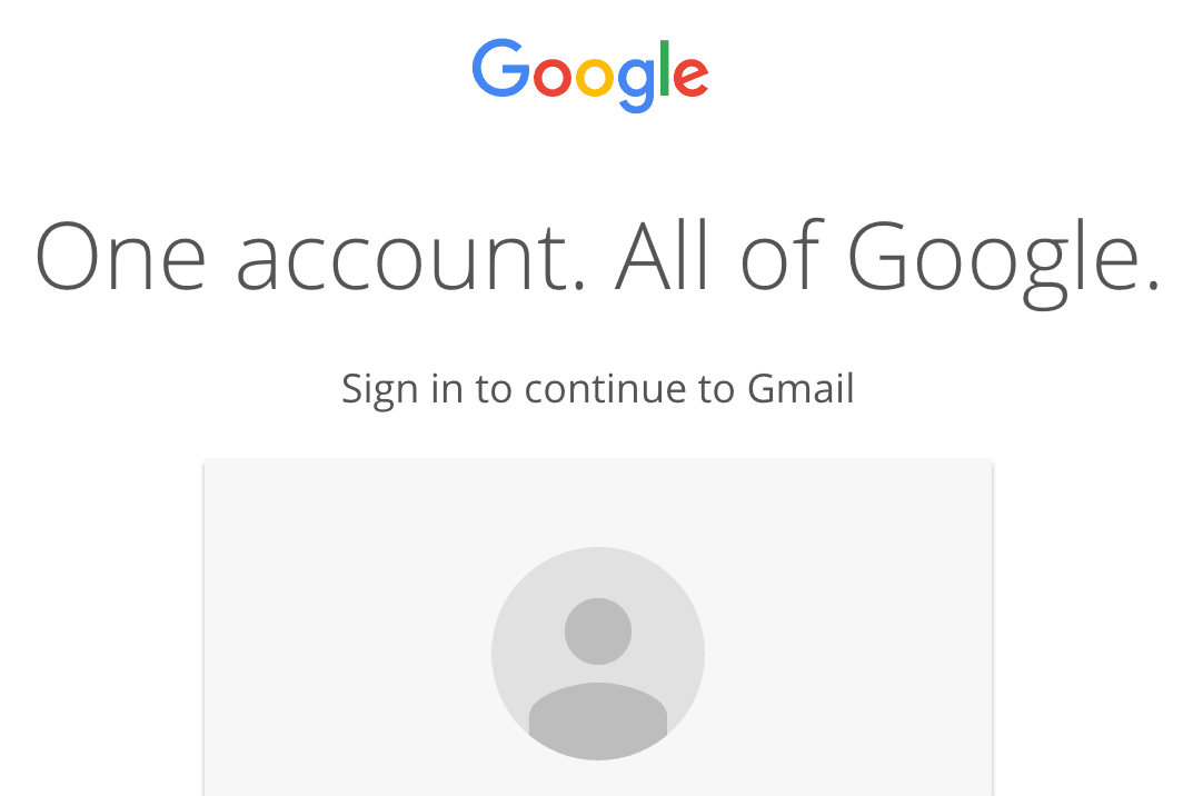 A screenshot of the Gmail homepage.