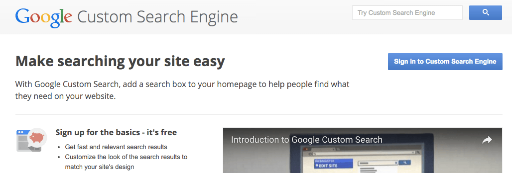 Google Custom Search Engine