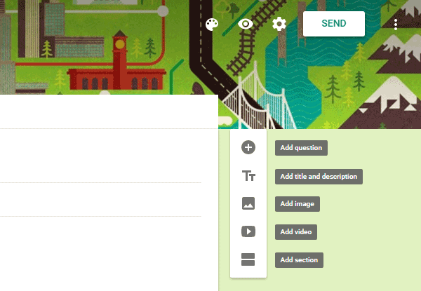 Google Forms Add Content