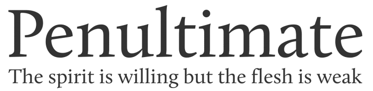 Example of the Calluna font.