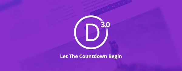 The Countdown To Divi 3.0 And The Divi 100 Marathon Starts Today!