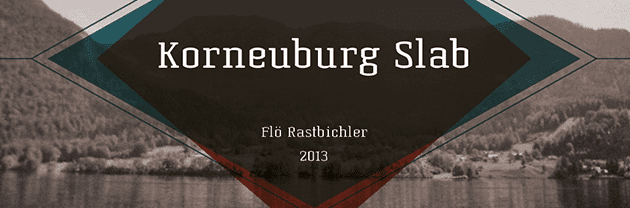 Screenshot of the Korneuburg Slab header.