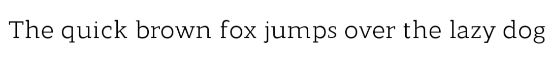 Example of the Modum font.